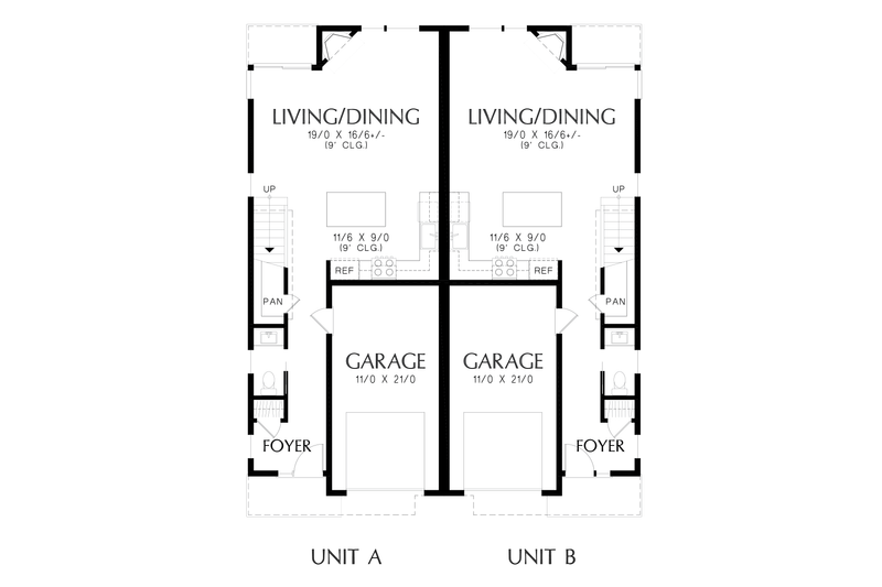 House Blueprint - Floor Plan - Main Floor for Contemporary House Plan #48-1112 - 6 bed, 4.5 bath
