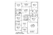 Cottage Style House Plan - 4 Beds 3 Baths 1841 Sq/Ft Plan #513-2424 Floor 