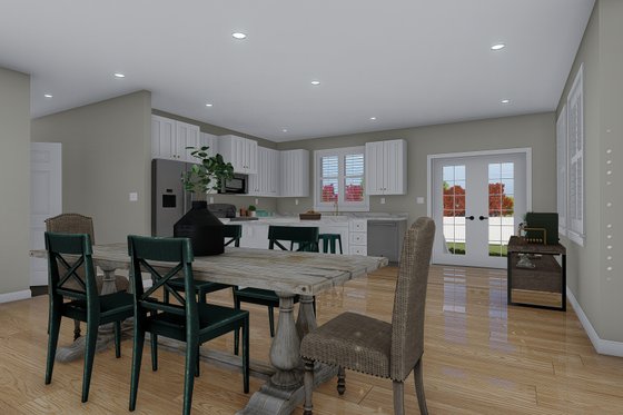 Interior - Dining Room for Craftsman House Plan #1060-102 - 3 bed, 2.5 bath