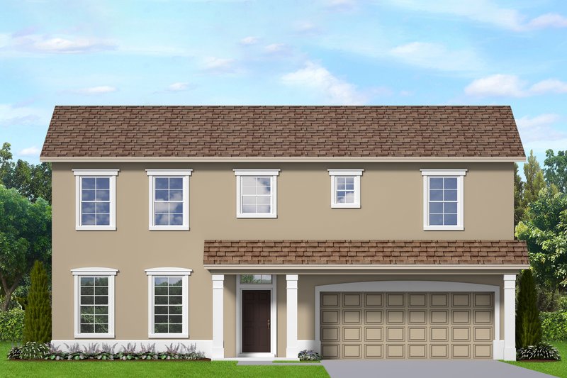 Traditional Style House Plan - 3 Beds 3.5 Baths 2552 Sq/Ft Plan #1058