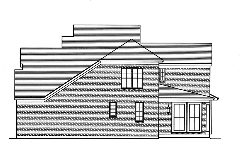 Dream House Plan - Right Side Elevation