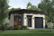 Contemporary Style House Plan - 2 Beds 1 Baths 1089 Sq/Ft Plan #25-4880 