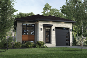 Contemporary Exterior - Front Elevation Plan #25-4880