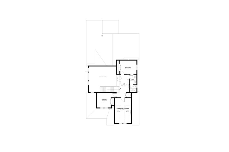 Dream House Plan - Floor Plan - Upper Floor for Farmhouse House Plan #1114-20 - 3 bed, 2.5 bath