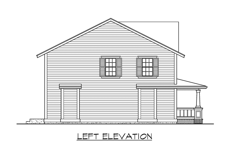 Home Plan - Exterior - Other Elevation 3 for Farmhouse House Plan #132-114 - 4 bed, 2.5 bath