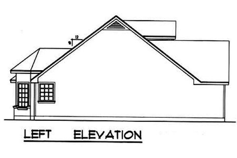 Dream House Plan - Exterior - Other Elevation for Farmhouse House Plan #40-253 - 3 bed, 2 bath