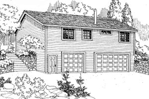 Traditional Exterior - Front Elevation Plan #124-1304