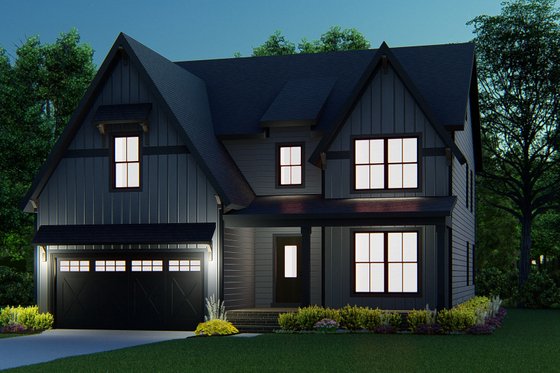 Exterior - Front Elevation 3 for Country House Plan #1080-11 - 5 bed, 4.5 bath