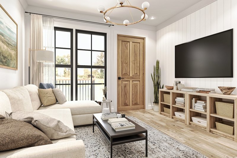 Architectural House Design - Interior - Family Room 1 for Traditional House Plan #54-600 - 4 bed, 4 bath