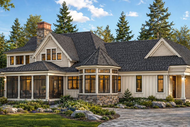 Dream House Plan - Exterior - Rear Elevation for Craftsman House Plan #928-184 - 4 bed, 3.5 bath