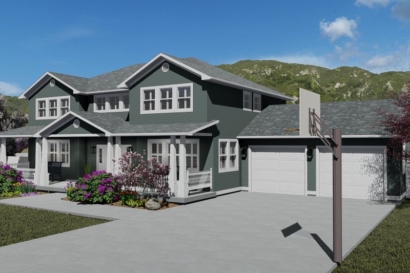 Dream House Plan - Exterior - Other Elevation 2 for Craftsman House Plan #1060-55 - 5 bed, 3 bath