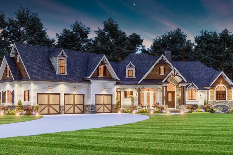 House Plan Design - Exterior - Front Elevation 6 for Craftsman House Plan #54-697 - 4 bed, 4.5 bath