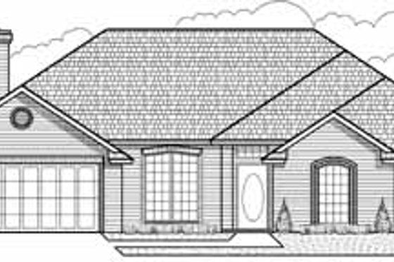 Exterior - Front Elevation for Traditional House Plan #65-179 - 4 bed, 3 bath