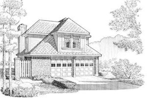 Traditional Exterior - Front Elevation Plan #410-298