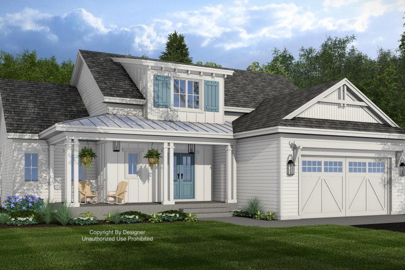 Home Plan - Farmhouse Exterior - Front Elevation Plan #51-1412