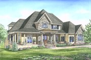 Traditional Style House Plan - 4 Beds 4.5 Baths 4012 Sq/Ft Plan #437-47 