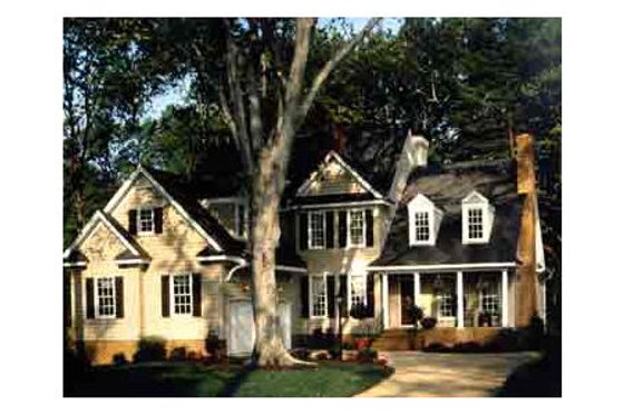 Exterior - Other Elevation 1 for Colonial House Plan #429-15 - 4 bed, 3.5 bath