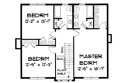 Colonial Style House Plan - 3 Beds 2.5 Baths 2064 Sq/Ft Plan #75-103 