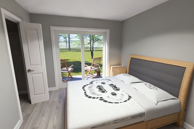 Dream House Plan - Interior - Master Bedroom for Modern House Plan #513-2435 - 1 bed, 1 bath