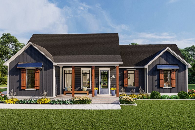 Home Plan - Country Exterior - Front Elevation Plan #406-9659