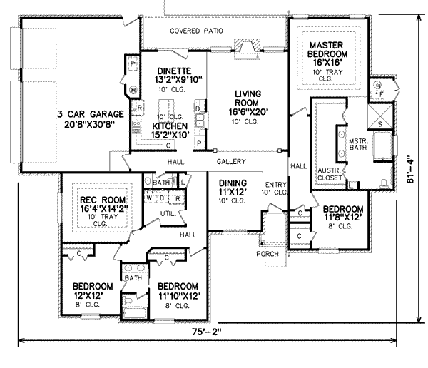 Traditional Floor Plan - Main Floor Plan #65-493