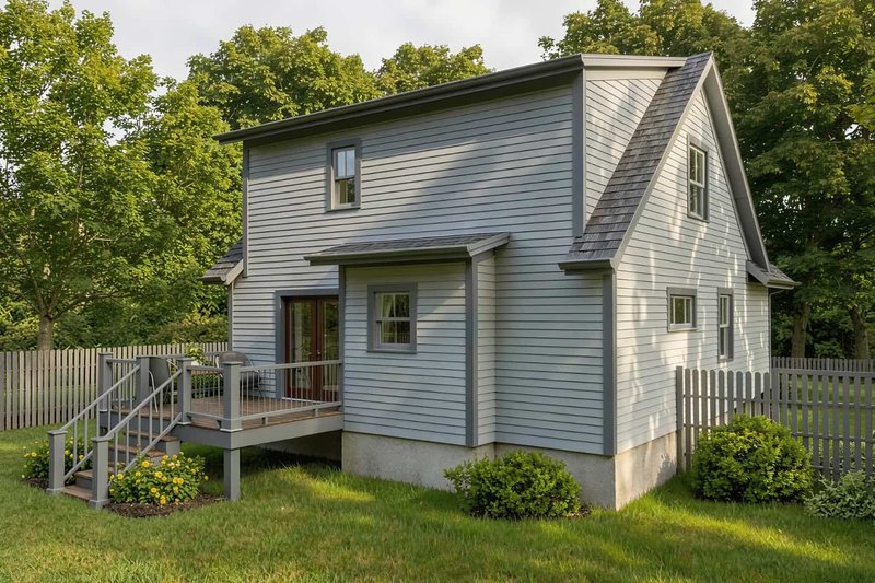 House Design - Exterior - Rear Elevation for Cottage House Plan #79-155 - 3 bed, 2.5 bath