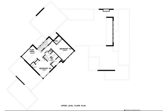 Floor Plan - Upper Floor for Contemporary House Plan #895-27 - 4 bed, 3.5 bath