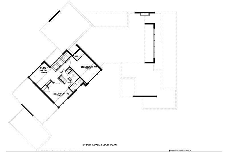 Home Plan - Floor Plan - Upper Floor for Contemporary House Plan #895-27 - 4 bed, 3.5 bath