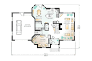European Style House Plan - 3 Beds 2.5 Baths 2281 Sq/Ft Plan #23-2012 