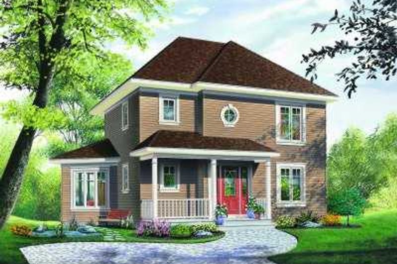Dream House Plan - Exterior - Other Elevation for Traditional House Plan #23-340 - 3 bed, 2 bath