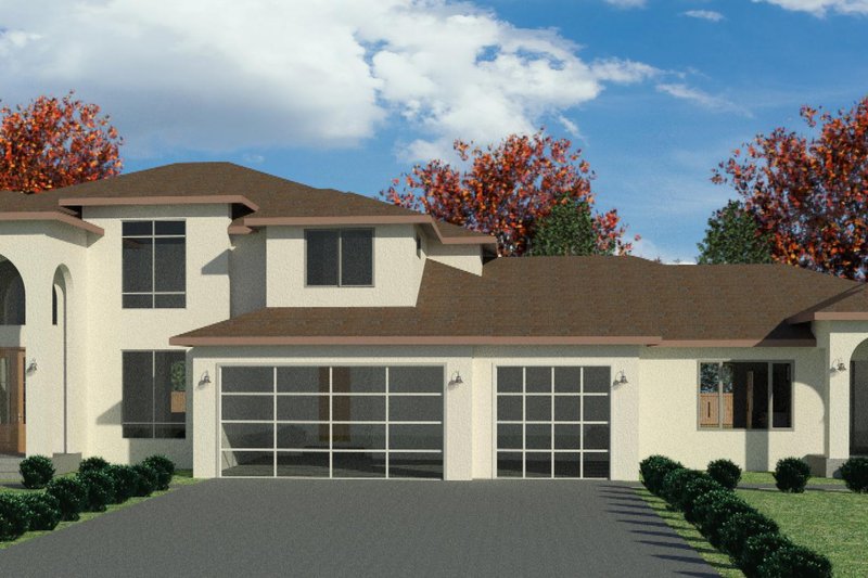 Dream House Plan - Mediterranean Exterior - Front Elevation Plan #1066-111