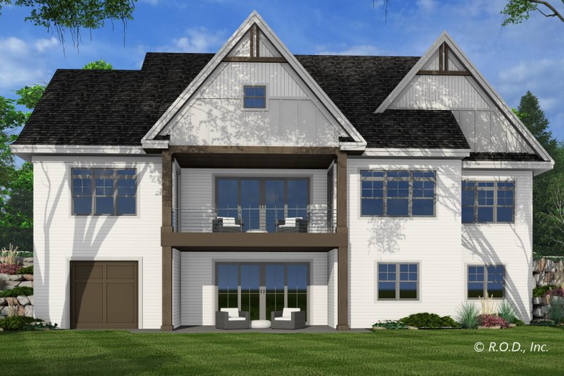 Dream House Plan - Exterior - Rear Elevation for Farmhouse House Plan #51-1248 - 4 bed, 3 bath