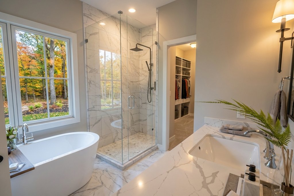 Interior - Master Bathroom for Farmhouse House Plan #51-1522 - 3 bed, 3.5 bath