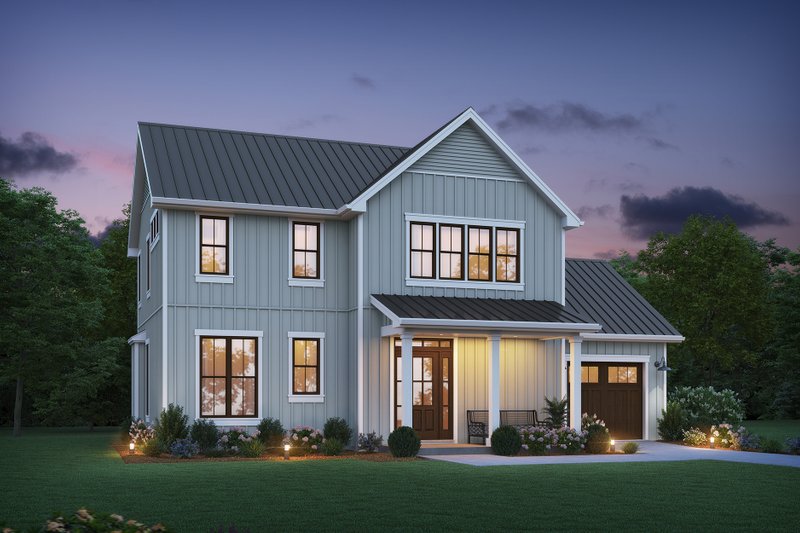Architectural House Design - Farmhouse Exterior - Front Elevation Plan #48-1138