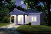 Mediterranean Style House Plan - 1 Beds 1 Baths 768 Sq/Ft Plan #1-111 