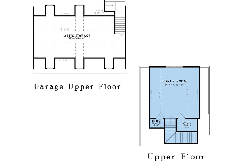 Home Plan - Floor Plan - Upper Floor for Farmhouse House Plan #923-435 - 3 bed, 4.5 bath