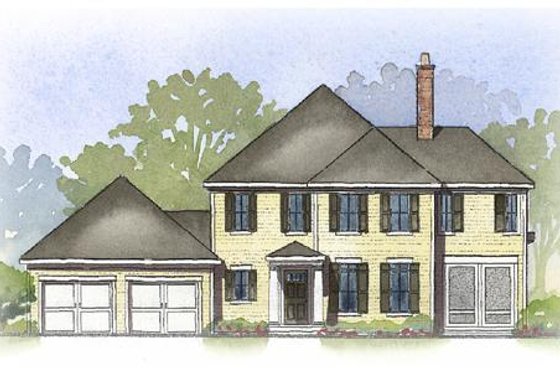 Exterior - Front Elevation for Farmhouse House Plan #901-92 - 3 bed, 3.5 bath