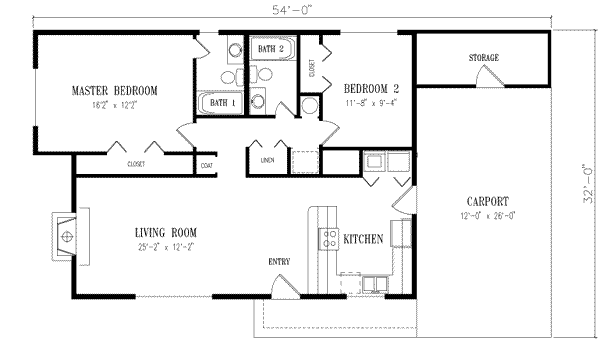 Dream House Plan - Traditional Floor Plan - Main Floor Plan #1-154