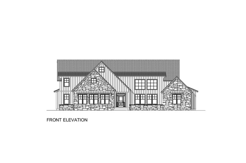 House Blueprint - Exterior - Front Elevation 6 for Craftsman House Plan #1084-3 - 3 bed, 3.5 bath