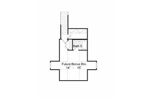 Floor Plan - Upper Floor for European House Plan #417-397 - 4 bed, 4 bath