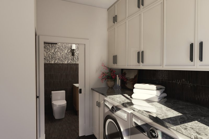 Architectural House Design - Interior - Laundry for Classical House Plan #23-2839 - 3 bed, 2.5 bath