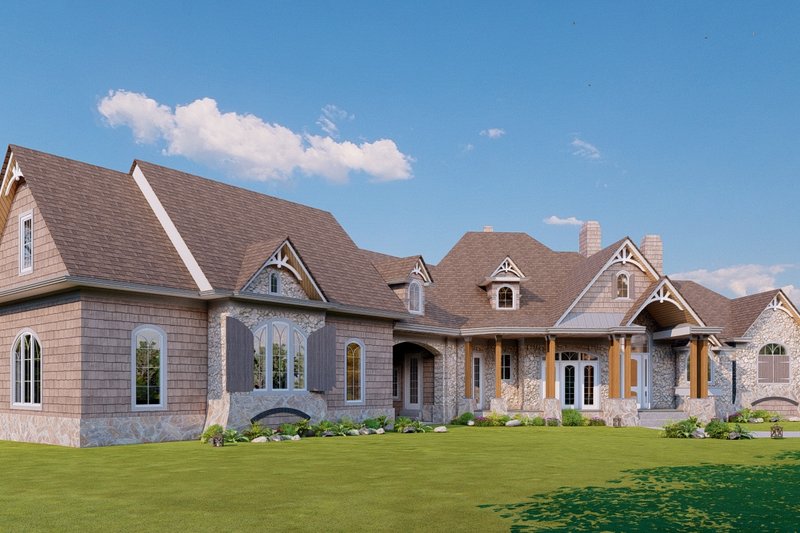 Home Plan - Traditional Exterior - Front Elevation Plan #54-525