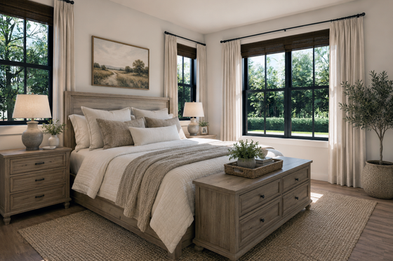 Interior - Bedroom for Farmhouse House Plan #48-1224 - 3 bed, 2 bath