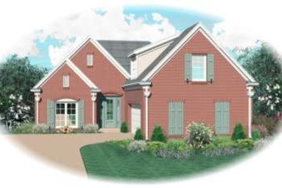 Exterior - Front Elevation for Traditional House Plan #81-744 - 3 bed, 2.5 bath