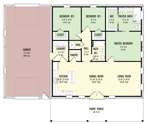 Barndominium Floor Plan - Main Floor Plan #1092-32