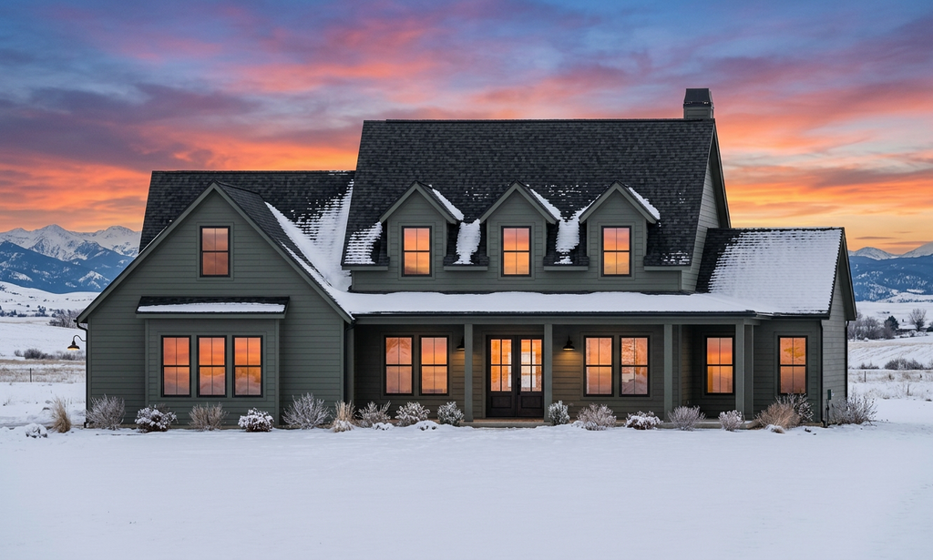 Exterior - Front Elevation 5 for Farmhouse House Plan #1096-206 - 4 bed, 3.5 bath