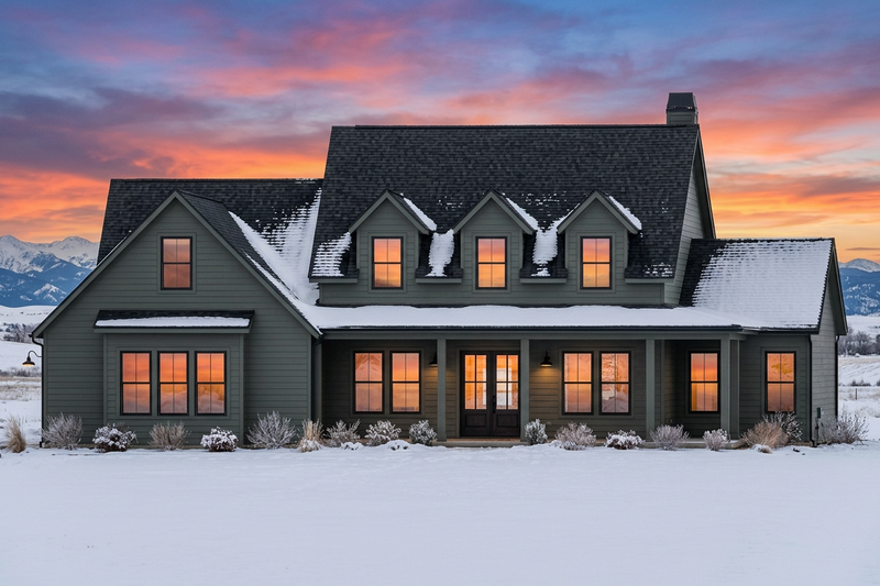 Home Plan - Exterior - Front Elevation 5 for Farmhouse House Plan #1096-206 - 4 bed, 3.5 bath