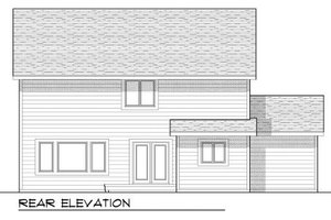 Exterior - Rear Elevation for Craftsman House Plan #70-952 - 4 bed, 3.5 bath