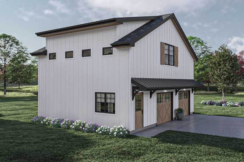 Architectural House Design - Exterior - Other Elevation 1 for Barndominium House Plan #455-501 - 1 bed, 1 bath