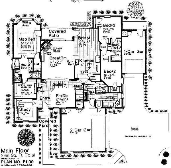 House Plan Design - Traditional Floor Plan - Main Floor Plan #310-677